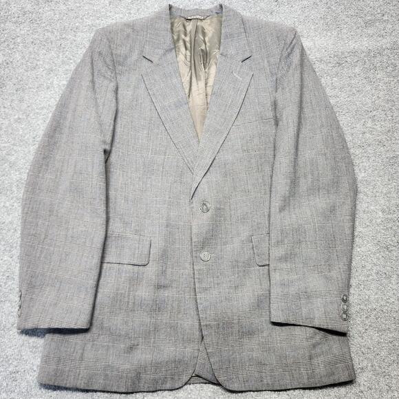 Levi's Other - Vintage Levi Strauss Co Business Class Suit 2 Button Windowpane 40R Mens Blazer